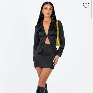 Eileen Set Long Sleeve Top and mini Skirt